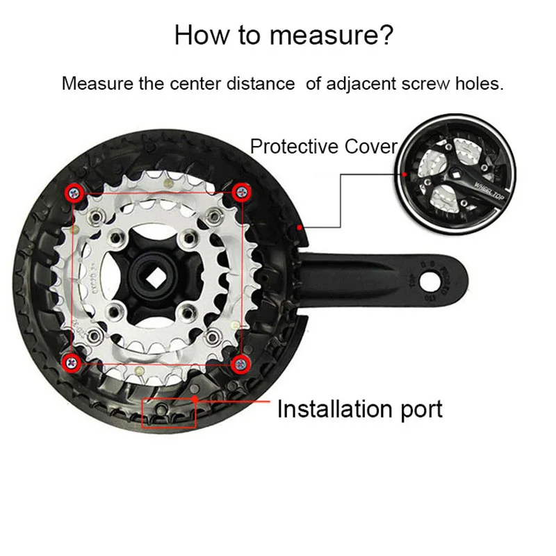 Защита звездочек для велосипедной цепи 40 42 44 46 48 50 52T шатун велосипеда - купить по