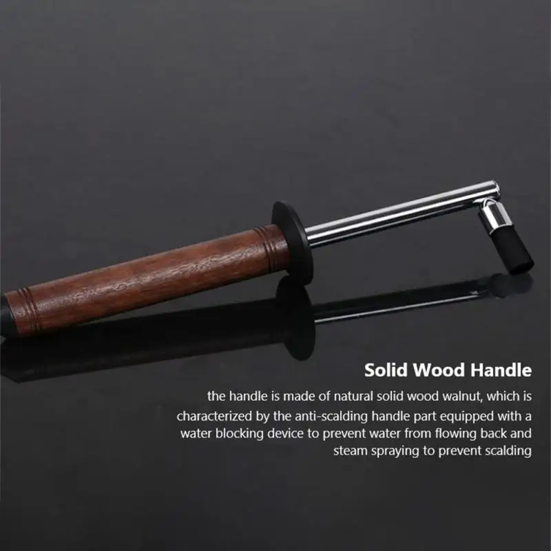 

Coffee Machine Cleaning Brush High Temperature Resistant Solid Wood Handle Steam Cleaning Brush Durable Safe Coffee Cleaner