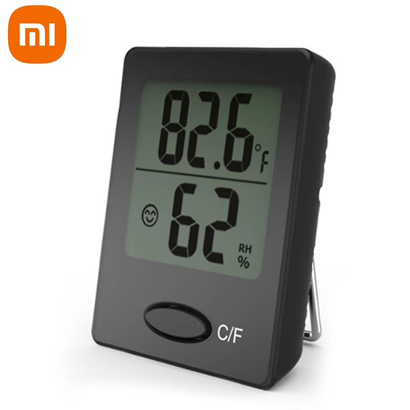 

Цифровой мини-Термометр-Гигрометр Xiaomi, комнатный удобный датчик температуры и влажности с ЖК дисплеем, измерительные приборы, кабель