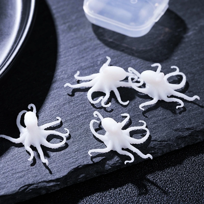 

652F 3D Octopus Resin Filler Handmade Plastic Octopus Model Decoration Epoxy Filling Material DIY Crafts Jewelry Making