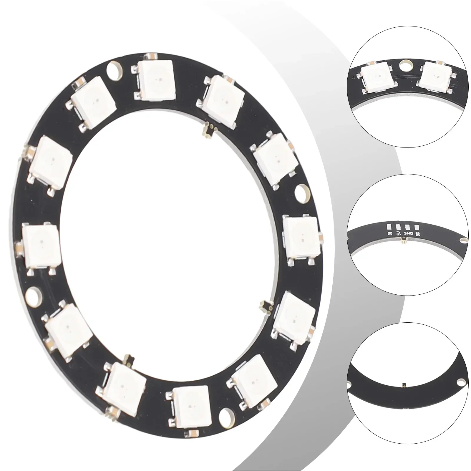 5 В светодиодные кольца индивидуальное адресное RGB светодиодное неопиксельное