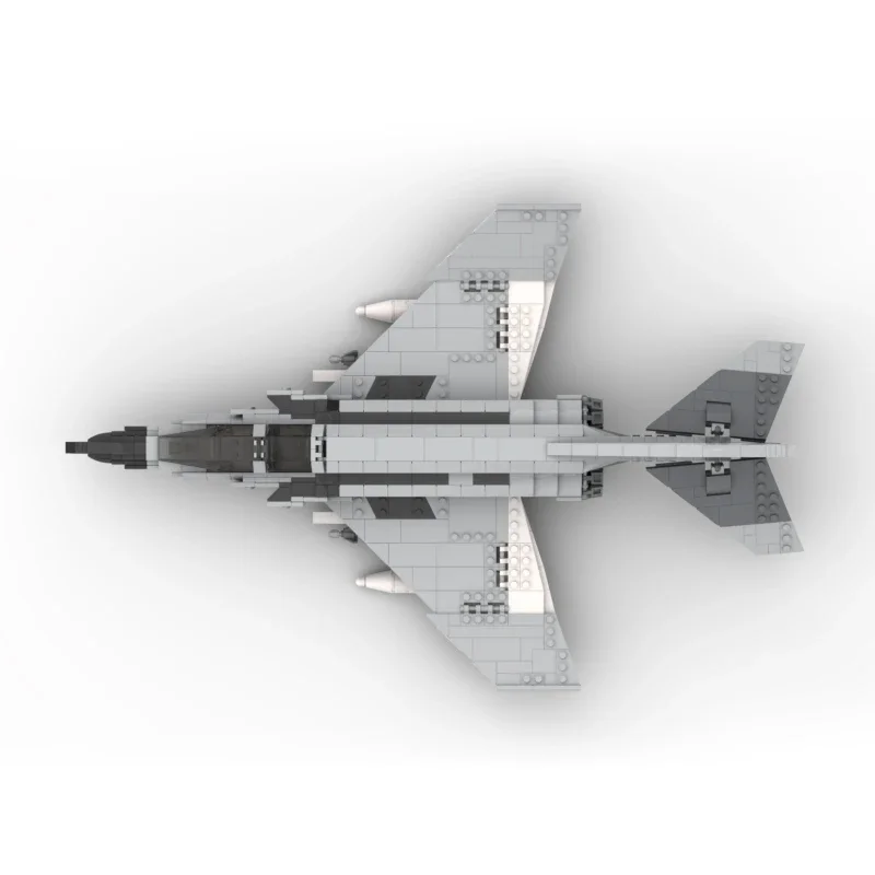 Техническая модель Φ Phantom II военный истребитель Модульные строительные блоки