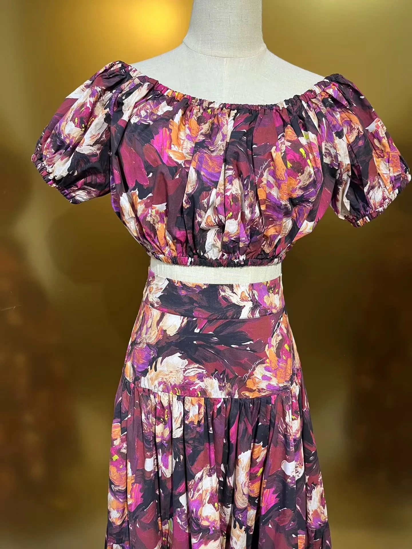 Высококачественный женский комплект из хлопковой полуюбки по индивидуальному