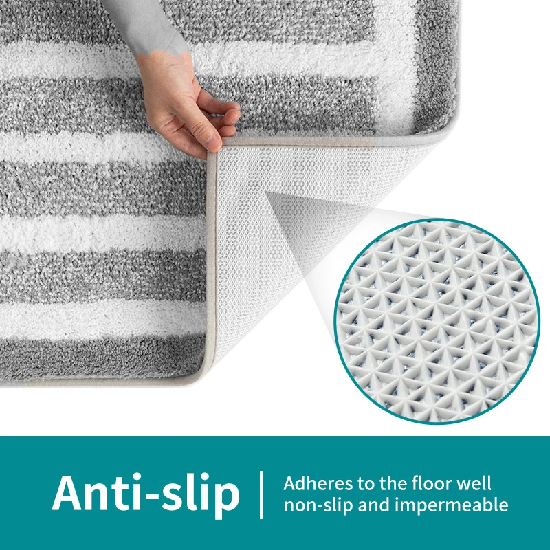 modern anti slip bath mat fashion striped floor mat water absorption bathroom entrance door mat bedroom kitchen hallway doormat free global shipping