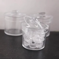 3pcs miniatures clear jar trendy dollhouse accessory fine workmanship for indoor dollhouse glass pot dollhouse glass pot
