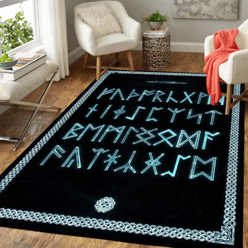 

Мягкий ковер Viking Vegvisir, ковер с черепом викингов, декоративный ковер для гостиной и спальни, кухонный коврик, ковер