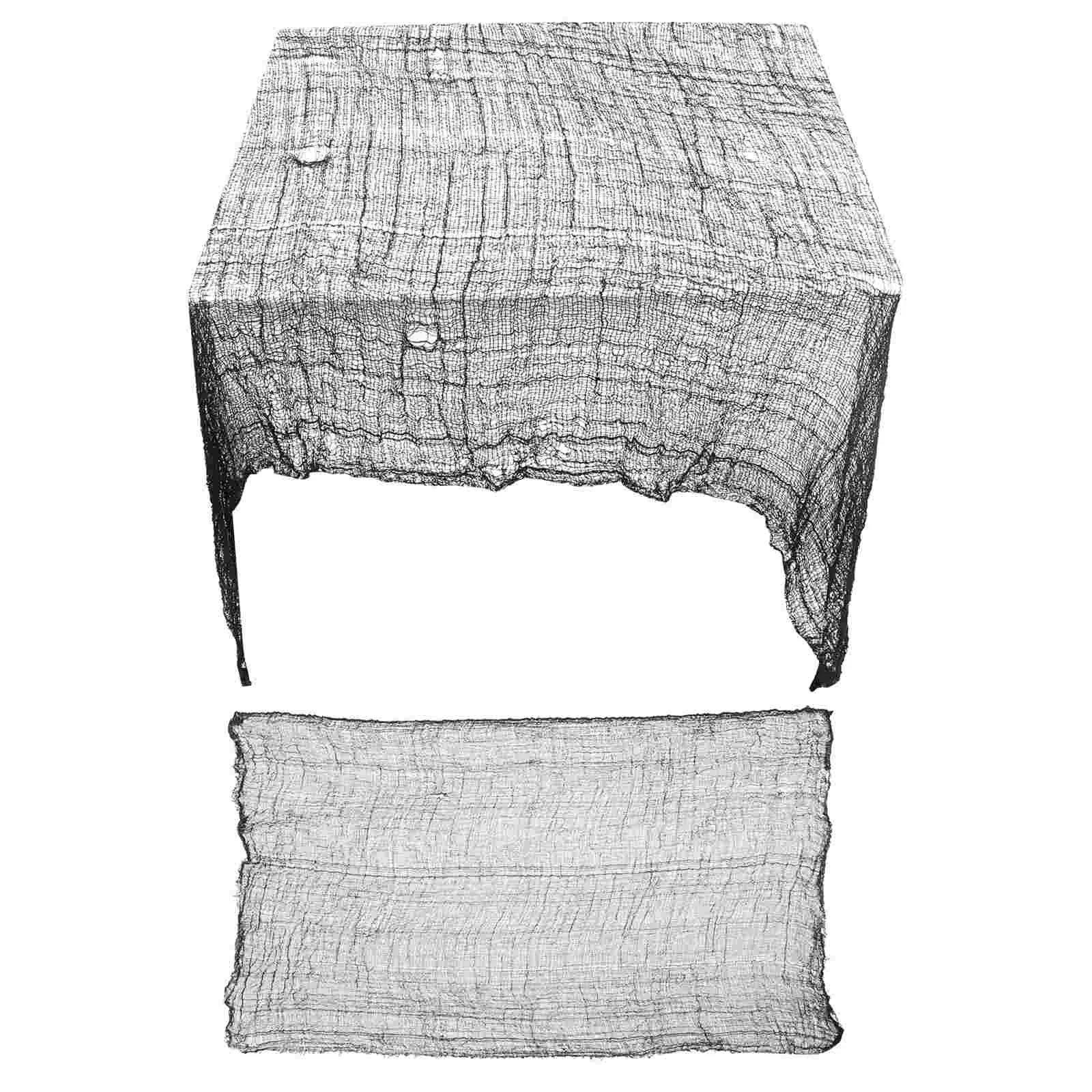 

2 скатерть на тему хэллоуина хэллоуин Крышка для окон сетчатая ткань для вечеринки ползучий многоразовый фотореквизит