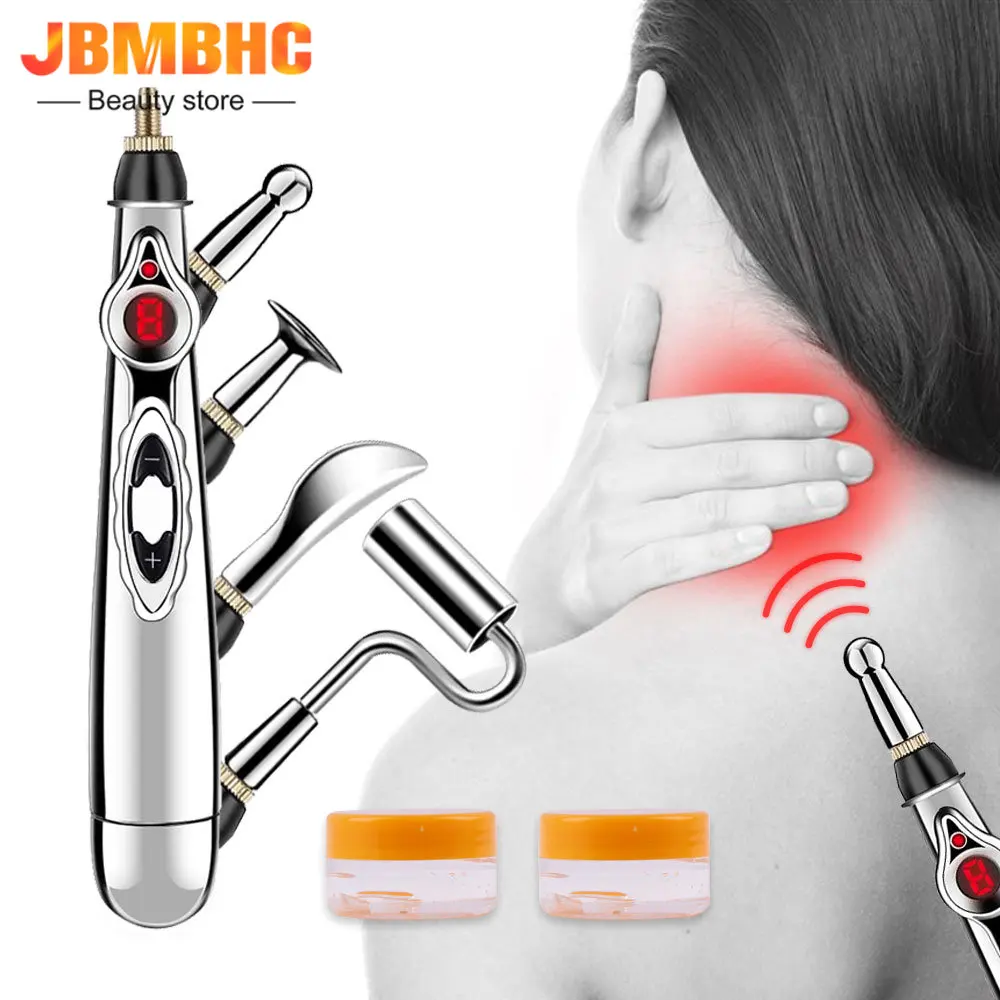 

Electronic Acupuncture Pen Meridian Energy Massage Pain Relief Therapy Pulse Laser Electric Accupuncture Pen Point Massager 2022