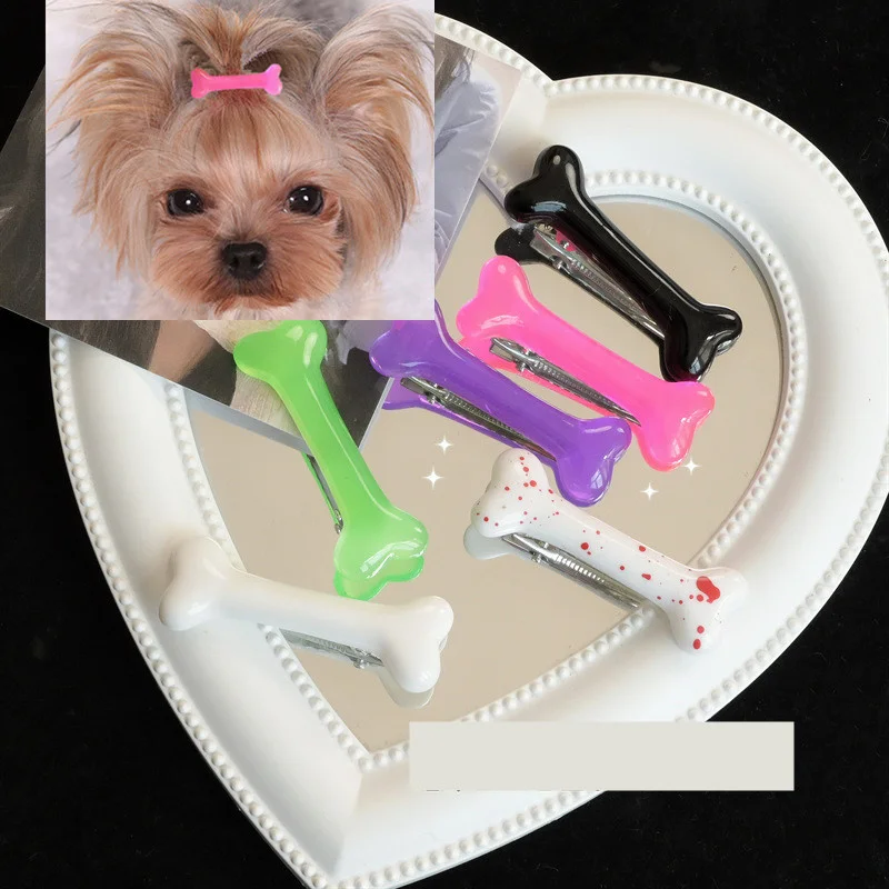 Ful Bone Design Dog Hairpin Fashion Creative Popular Hair Clips Dog Charm Lovely Barrettes Styling Pet Accessories