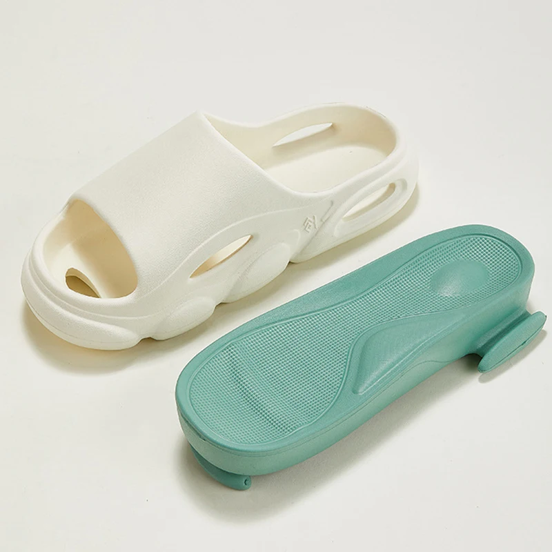 2023 New Thick Women Slippers EVA Soft Sandals Summer Bathroom Indoor Home Shoes Non-Slip Slides Beach Fashion Couple Slippers