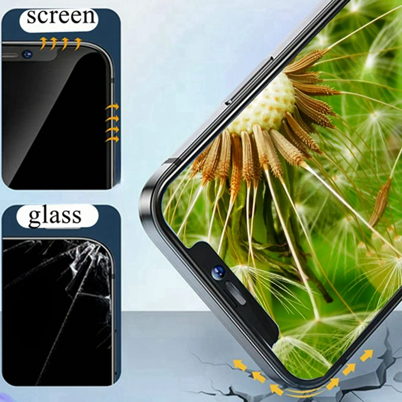 Full Cover Anti-Peep Screen Protector for IPhone 6 6S 7 8 14 15 16 Plus Xr X Xs 11 12 13 Pro Max Mini SE Film Case
