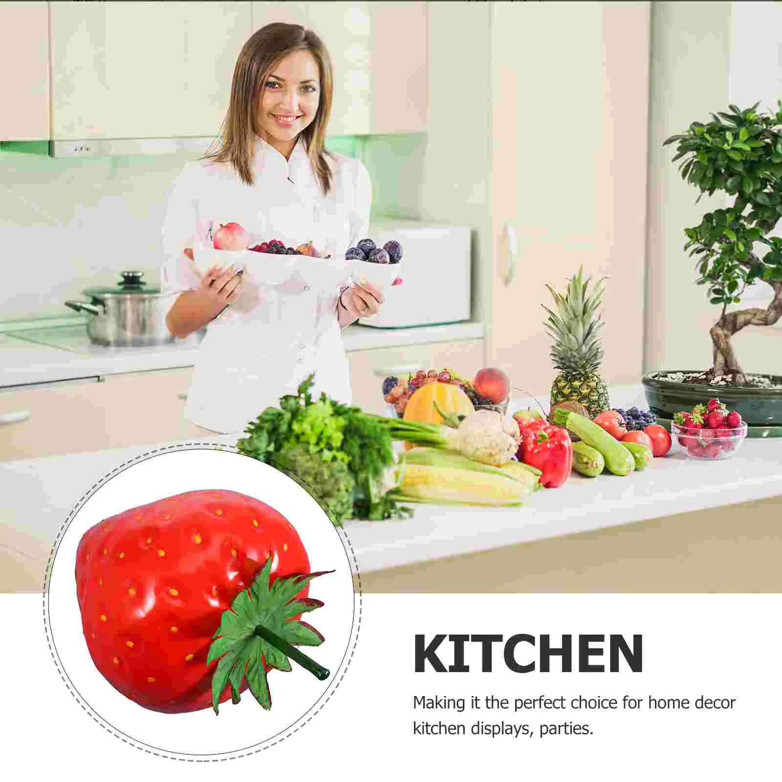 Имитационная модель фруктов очень большие искусственные фрукты клубника