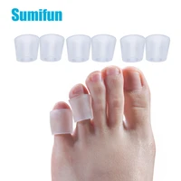 sumifun 2pieces transparent gel fingers protector callus corn corrector hammer toe separator foot suport c1491