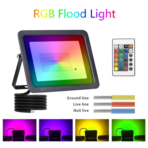 RGB прожектор Elephantech 20/30/50/100 Вт