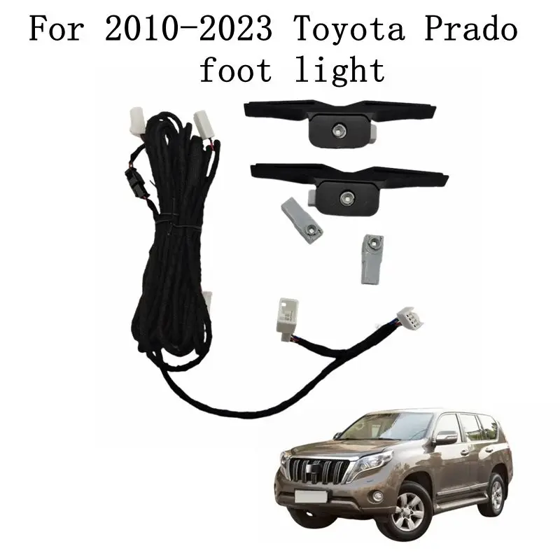 

Для 2010-2023 Toyota Land Cruiser Prado салон автомобиля атмосфера полосы лампа окружающий свет для ног декоративные аксессуары