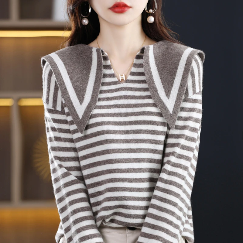 Рисунок 2 - Трикотажный кашемировый свитер в полоску