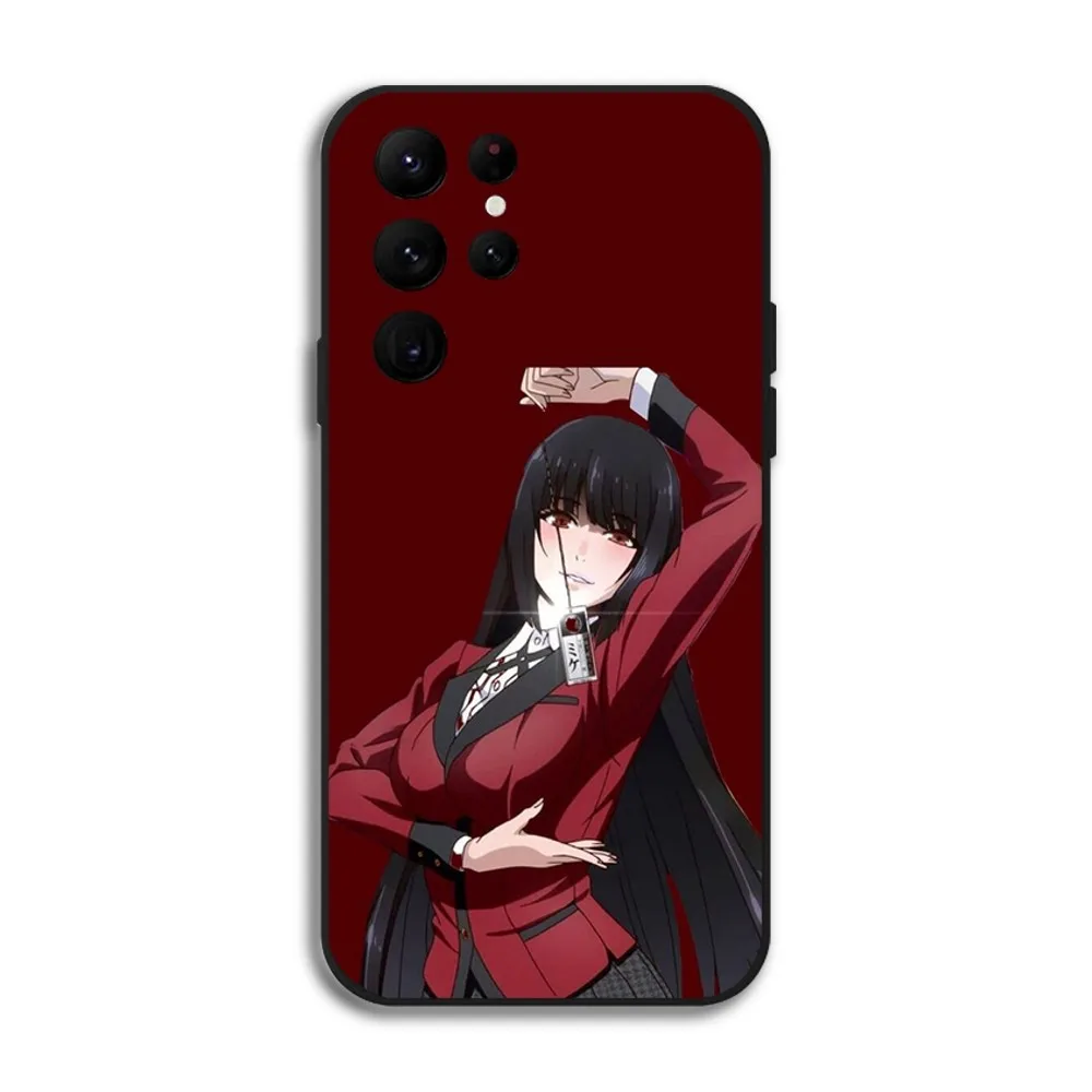 K-Kakegurui J-Jabami Yumeko Чехол для телефона Samsung Galaxy S24 Ultra S22 S23 S21 S20 5G Защитный силиконовый