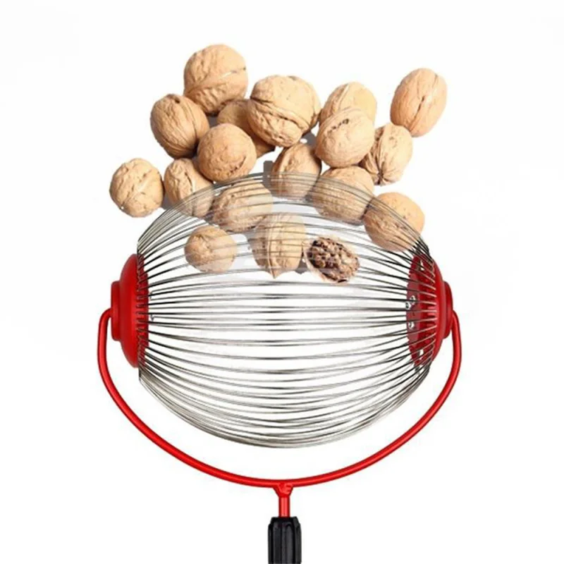

1PC Rolling Nut Harvester Stainless Steel Adjustable Nut Gatherer Adjustable Collect Walnuts Pecans Crab Apples