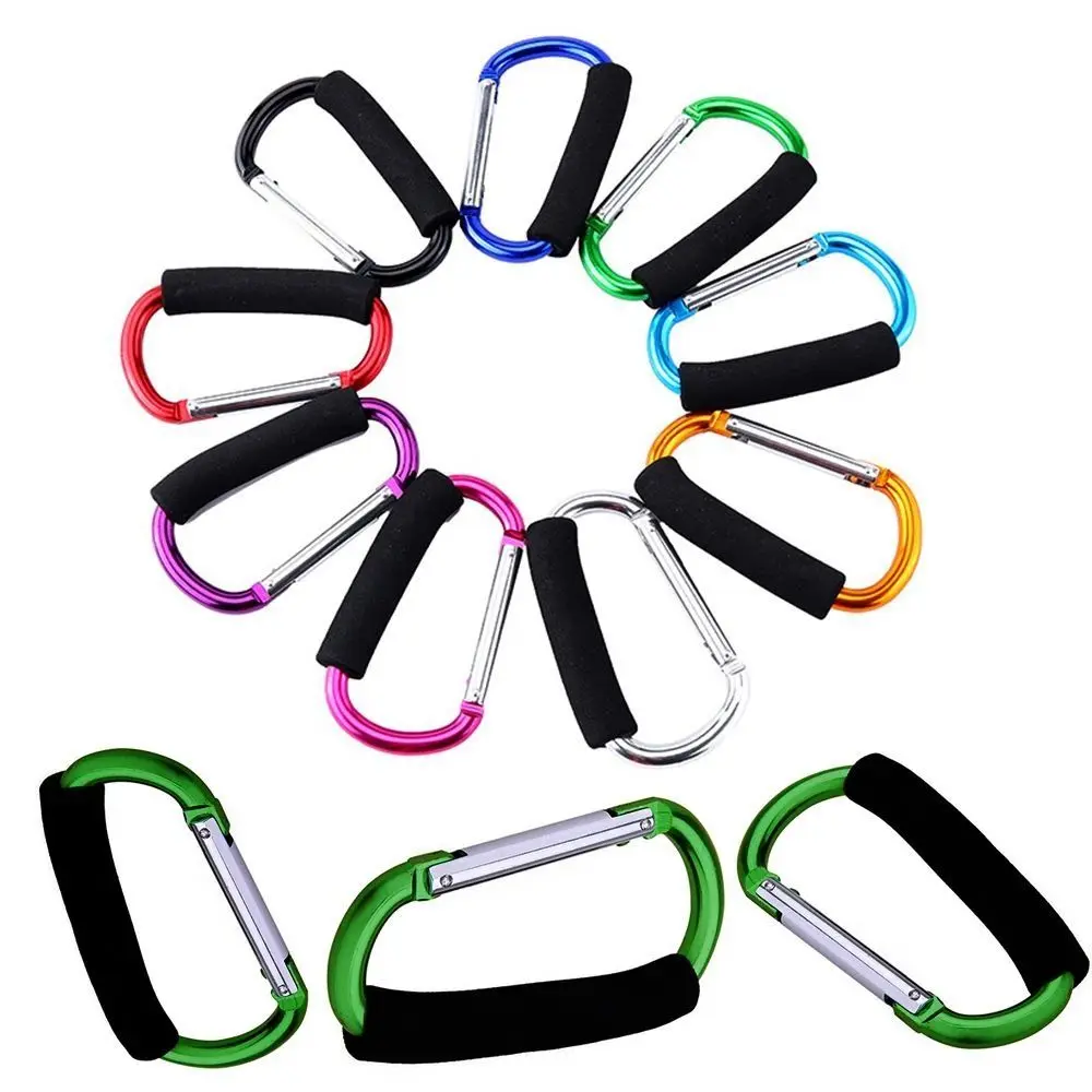 

Accessories Stroller Organizer Aluminium Alloy 135mm*9mmD Shopping Hooks Baby Buggy Clips Pram Bag Hooks Pram Hanger