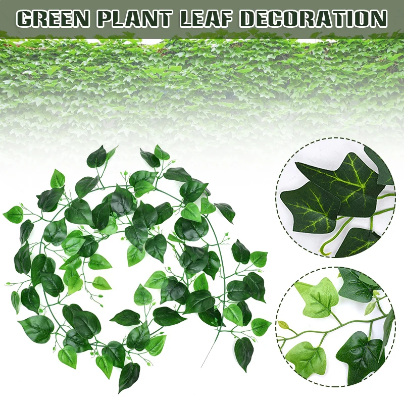 

Креативная искусственная ротанговая имитация зеленых листьев растений, подвесное украшение для дома, сада, двора, декор 2021