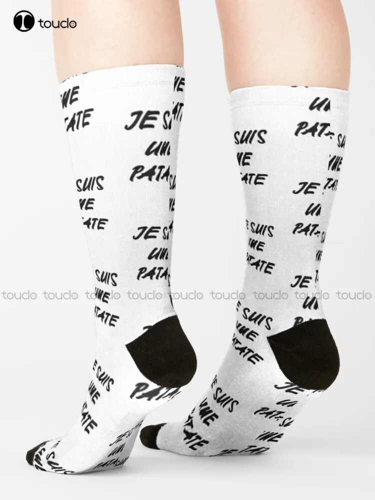 

Носки Je Suis Une Patate, уютные носки, носки для уличного скейтборда, индивидуальные носки унисекс на заказ, для взрослых, подростков, Молодежные носки с цифровым принтом 360 °
