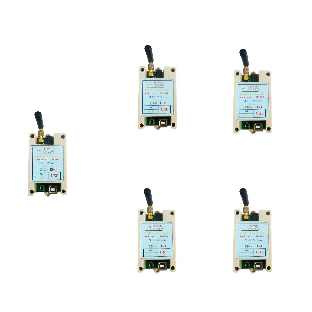 

433MHz USB RJ45 Female FSK RF Wireless Communication Serial Data Transmission