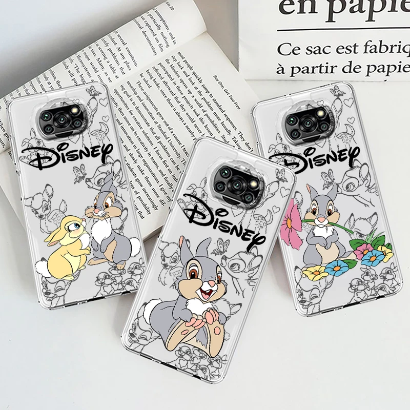 

Disney Art Bambi Luxury Cool For Xiaomi Mi Poco F5 F4 F3 F2 X5 X4 X3 M6 M5 M5S M4 M3 Pro GT NFC 5G Transparent Phone Case