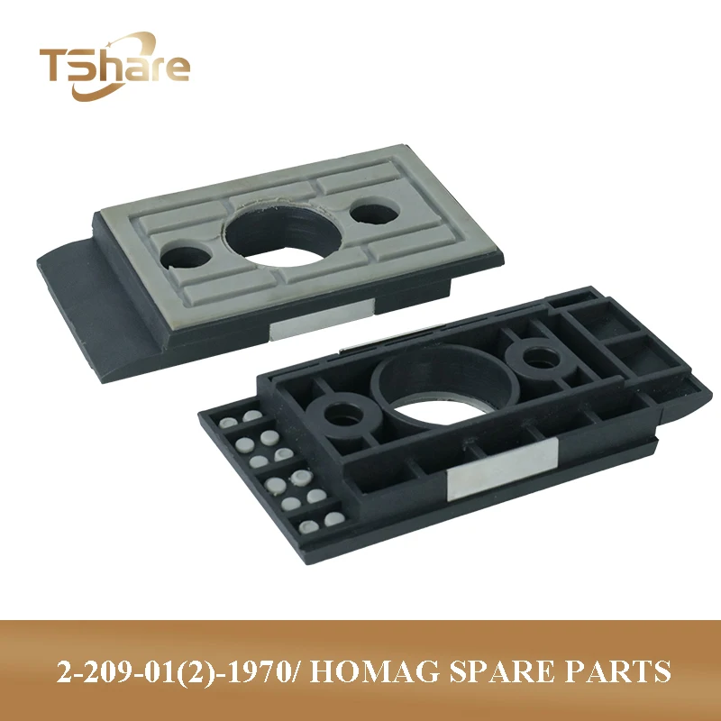 

10PCS 2-209-01-1970 & 2-209-02-1970 Double End Milling 116X59mm Conveyance Block Chain Pad for HOMAG Edge Banding Machine