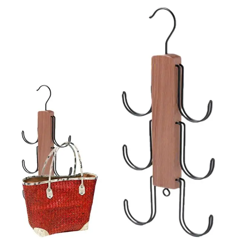 

Clothes Hangers Wood Hat Hook For Clothes Robe Utility Entryway Coat Hanger For Towels Reusable Backpack Hat Hook For Laundry