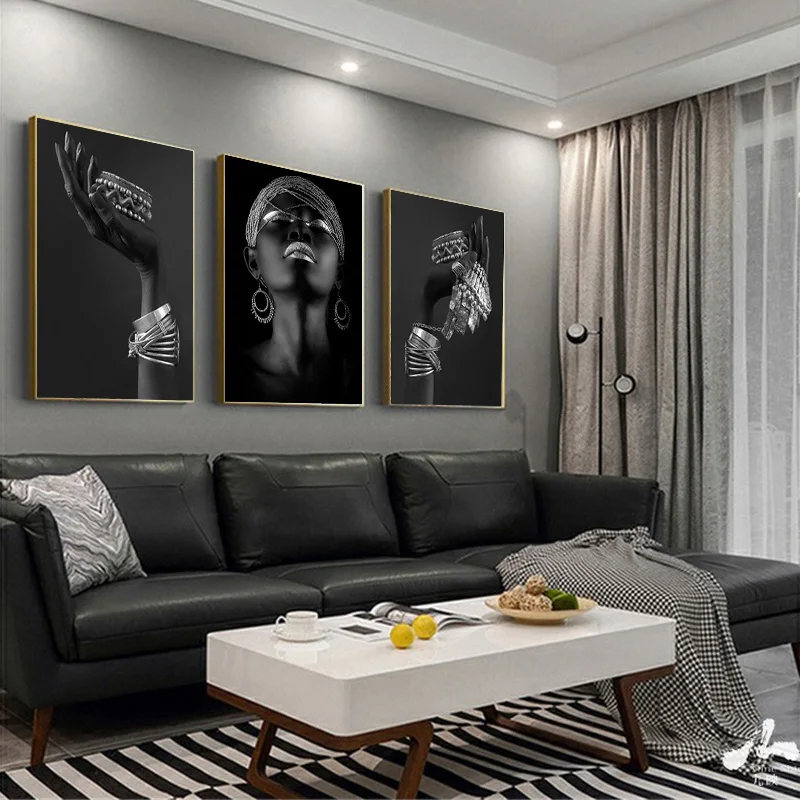 Большой Настенный Плакат для африканской женщины большая черная женщина