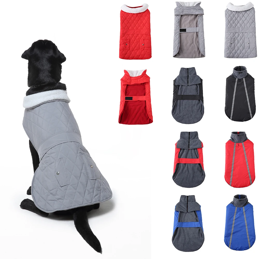 

Winter Dog Clothes Pet Costume Dog Snow Suit Reflective Pet Jacket Dog Clothes for Dogs French Bulldog Night Travel Clothing