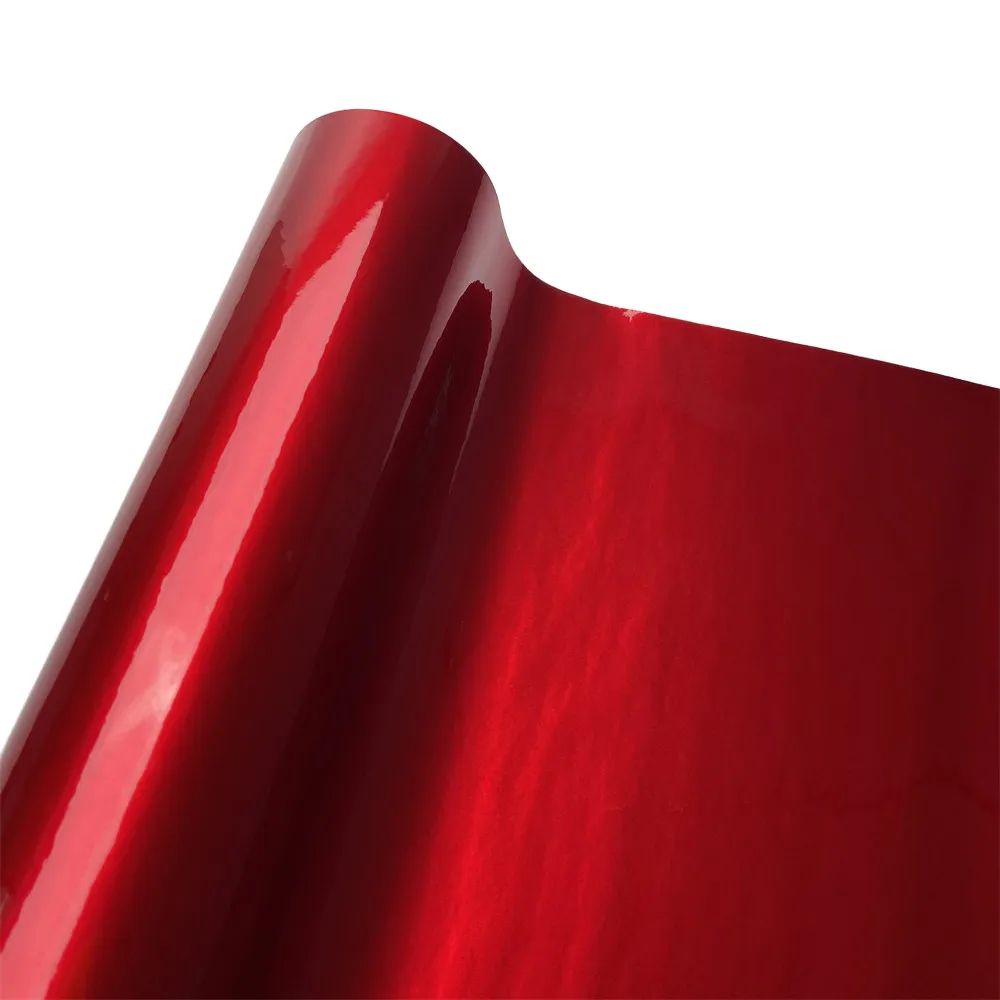 

Самоклеящаяся красная глянцевая металлическая пленка для обертывания кузова автомобиля, блестящие конфетные наклейки, виниловые наклейки для авто, мотоцикла, клейкая виниловая наклейка для автомобиля