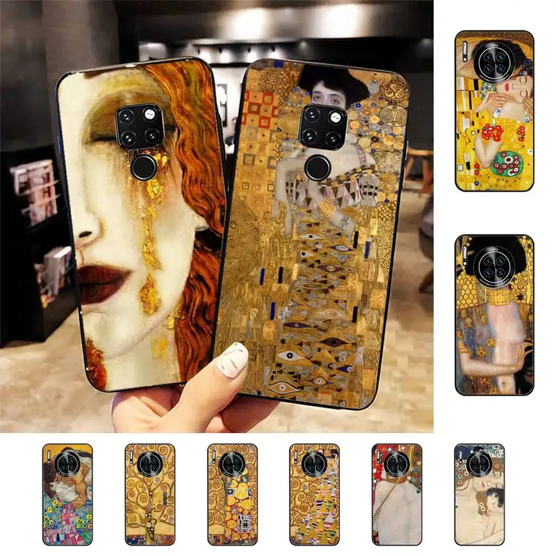 

Kiss by Gustav Klimt Phone Case for Huawei Mate 20 10 9 40 30 lite pro X Nova 2 3i 7se