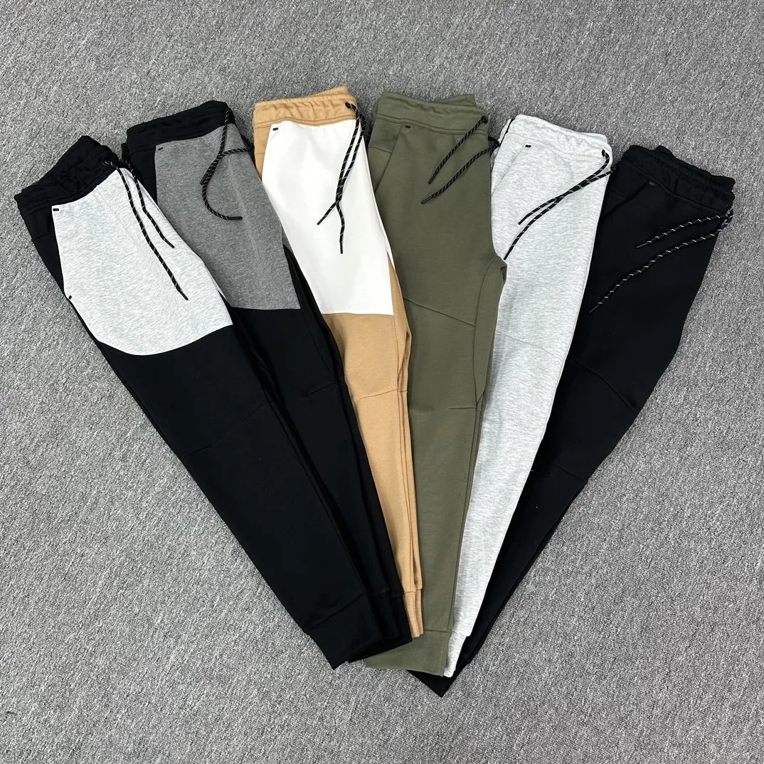 

2023 autumn new men's splicing sports casual pants science and technology cotton fabric men jogging pants