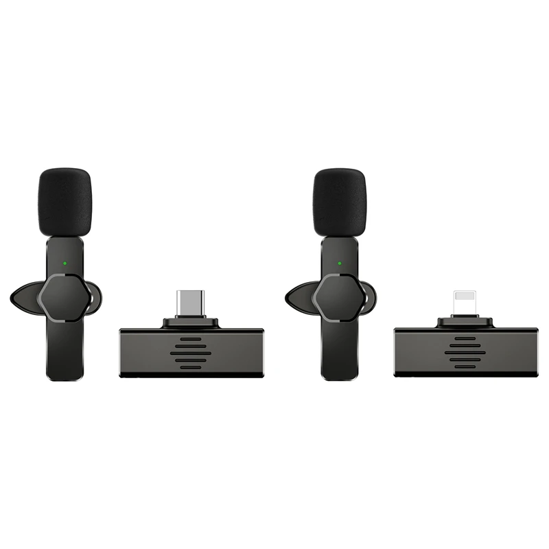 

FULL-2.4Ghz Wireless Lavalier Microphone Interview Microphone For Youtube Facebook Live Broadcast Vlogger