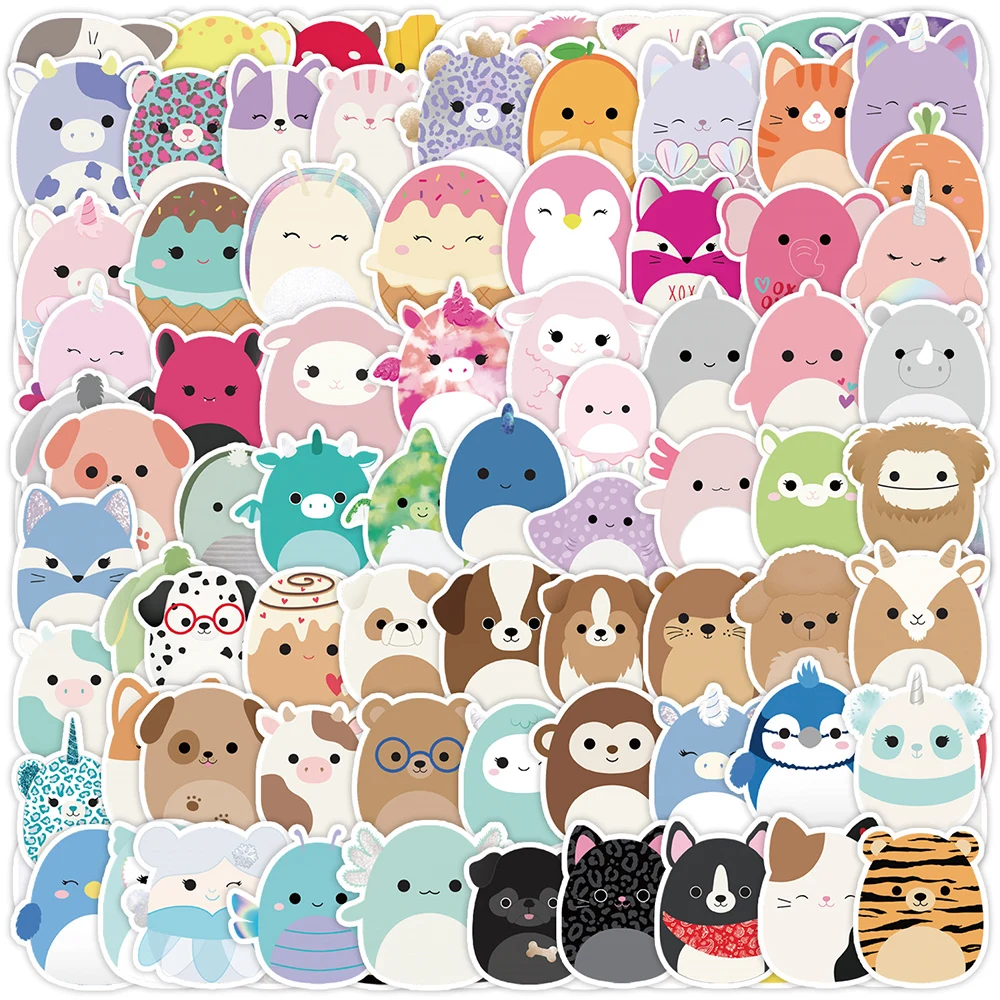 

10/30/50/100pcs Cute Cartoon Animal Kawaii Stickers for Scrapbook Phohne Water Bottle Waterproof Graffiti Kid Sticker Decals Toy
