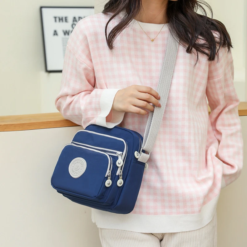 Women Small Crossbody Shoulder Bags Waterproof Nylon Female Cell Phone Pocket Ladies Purse Card Clutches Wallet Messenger Bags