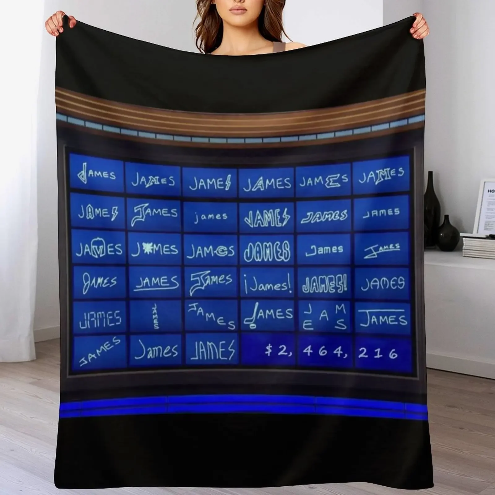 Jeopardy James Holzhauer The Champ Плед Волосы Хэллоуин Одеяло Одеяла