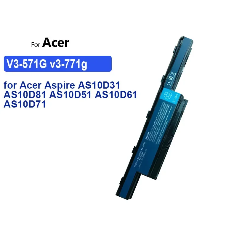 Аккумулятор YKaiserin V3-571G v3-771g для Acer Aspire AS10D31 AS10D81 AS10D51 AS10D61 AS10D71 AS10D75 5741 5742 5750 5551G 5560G