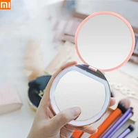 xiaomi youpin portable led makeup mirror with light smart portable handheld folding magnifying and charging led makeup mirror