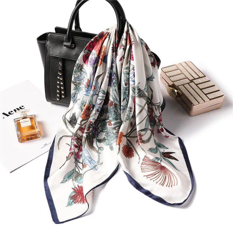 

Fashion Handkerchief Bag Scarfs for Women Small Shawls Fashion Bag Scarves Female 70cm Square Hairband Bandana Head Scarf Ladies