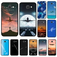 aircraft plane airplane phone case for samsung j8 j7 core dou j6 j4 plus j5 j2 prime a21 a10s a8 a02 cover