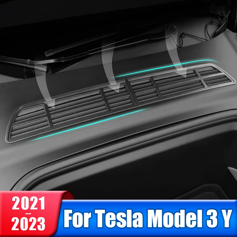 

Car Air Flow Vent Cover For Tesla Model 3 Model Y 2021 2022 2023 Accessories Air Conditioning Air Inlet Protective Cover