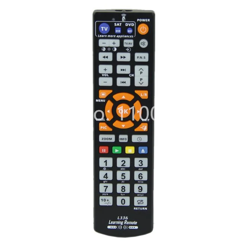 

100Pcs/Lot Universal Smart L336 IR Remote Control With Learning Function Copy for TV CBL DVD SAT STB DVB HIFI TV BOX VCR STR-T