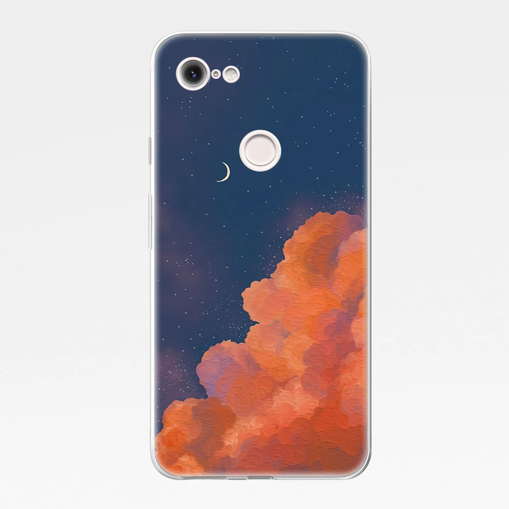 Color Clouds Coque for Google Pixel 6 Pro 5 4 4a 3 3a 2 XL Soft Silicone Back Phone Cases for Pixel 4XL 5 XL 3XL 2XL Cover Funda