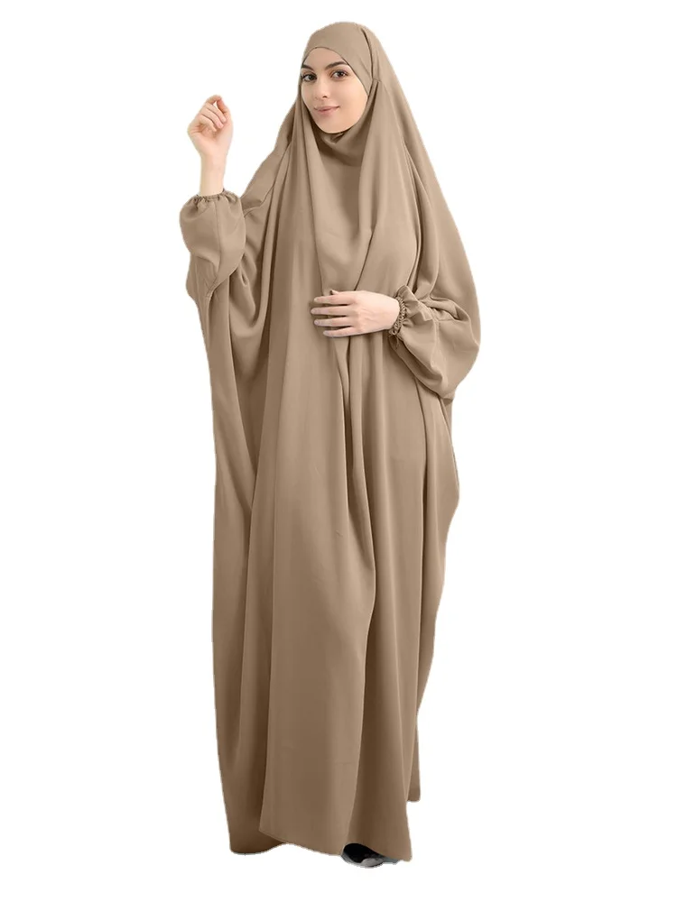 Женское платье-хиджаб, мусульманская молитвенная одежда с капюшоном, длинное платье химара с полным покрытием, мусульманская одежда Niqab