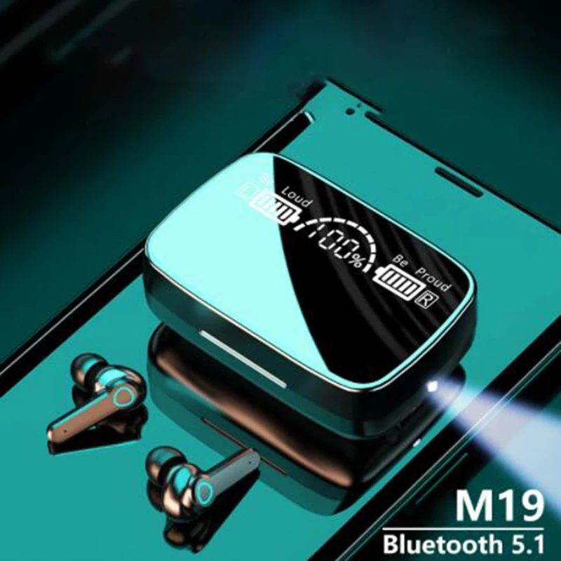Беспроводные Bluetooth-наушники M19 TWS с сенсорным управлением наушники-вкладыши