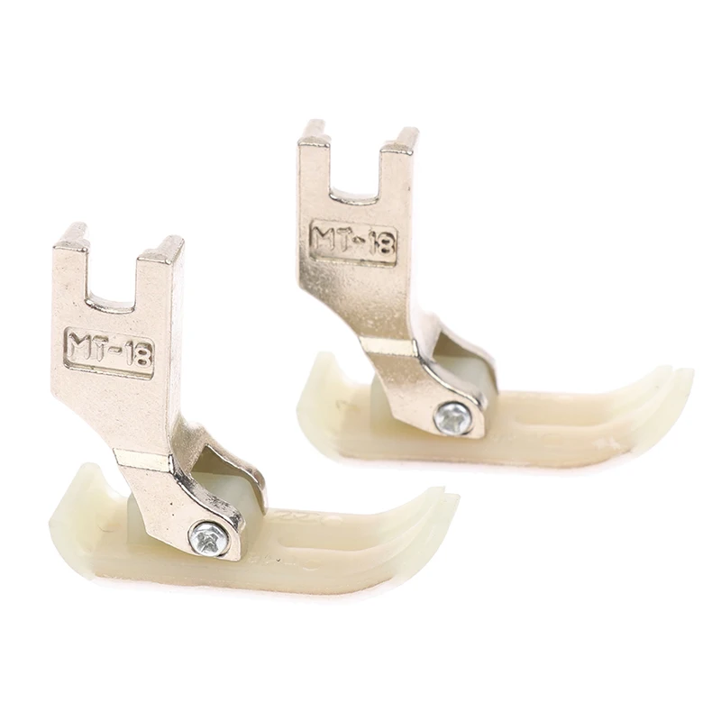

2pcs MT-18 Large Industrial Sewing Machine Presser Foot For Working With Leather, Laminated Foam, Rubber, And Plastic Fabrics