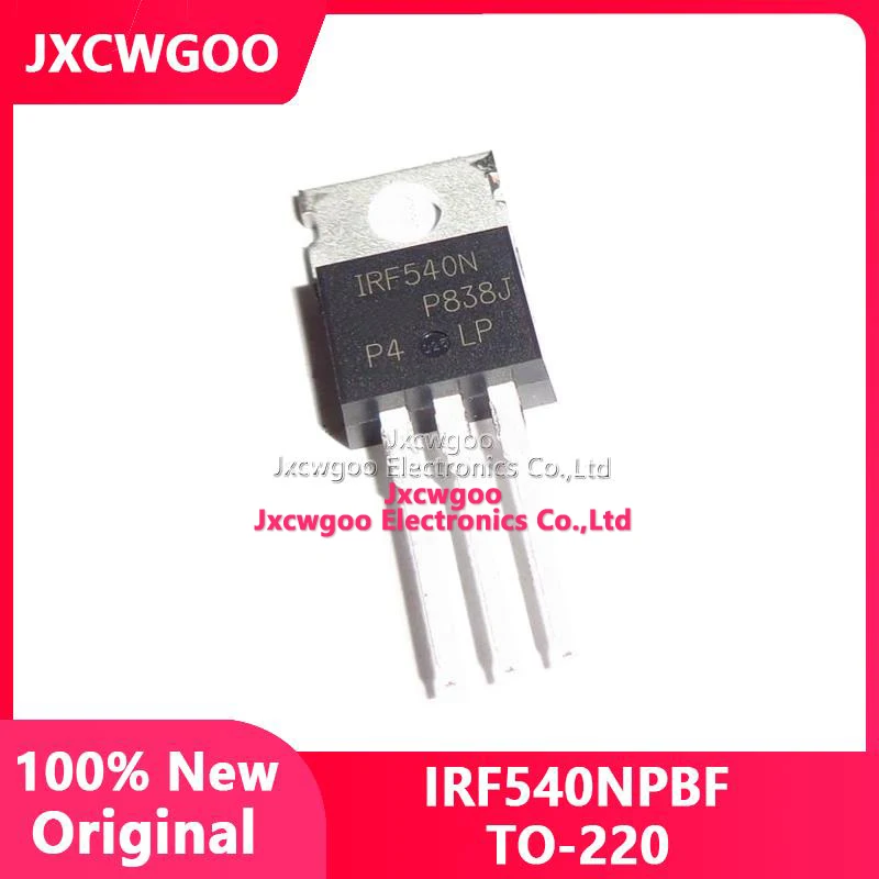 

Jxcwgoo 10PCS 33A original power rectifier MOS TO-220 tube IRF540NPBF 100% IRF540N new 100V F540N imported