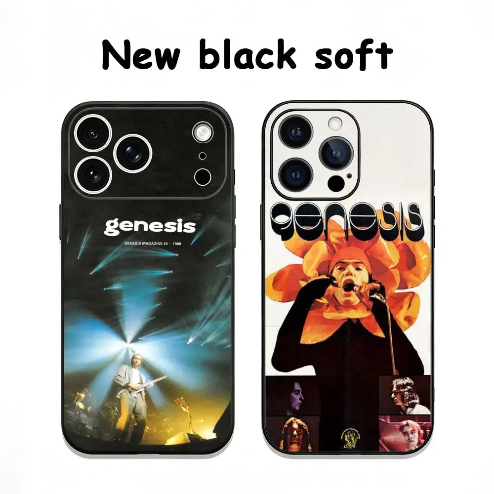 Фото Модный чехол для телефона G-Genesises с изображением певца, мягкий, черный, противоударный, для iPhone 17 Air, 16, 15, 14, 13, 12 Plus, Mini, Pro, Max №2